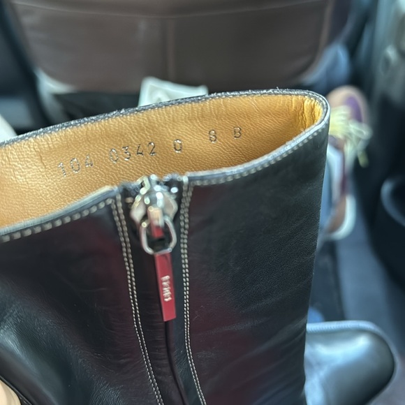 Vintage Gucci by Tom Ford Size 8 Black Leather Heeled Ankle Boots - Picture 5 of 8